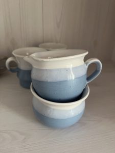 Керамичен сет в преливащо синьо - Image 2