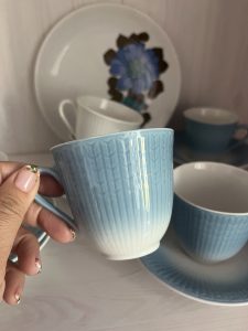 Сервиз за кафе в преливащо синьо - Image 4